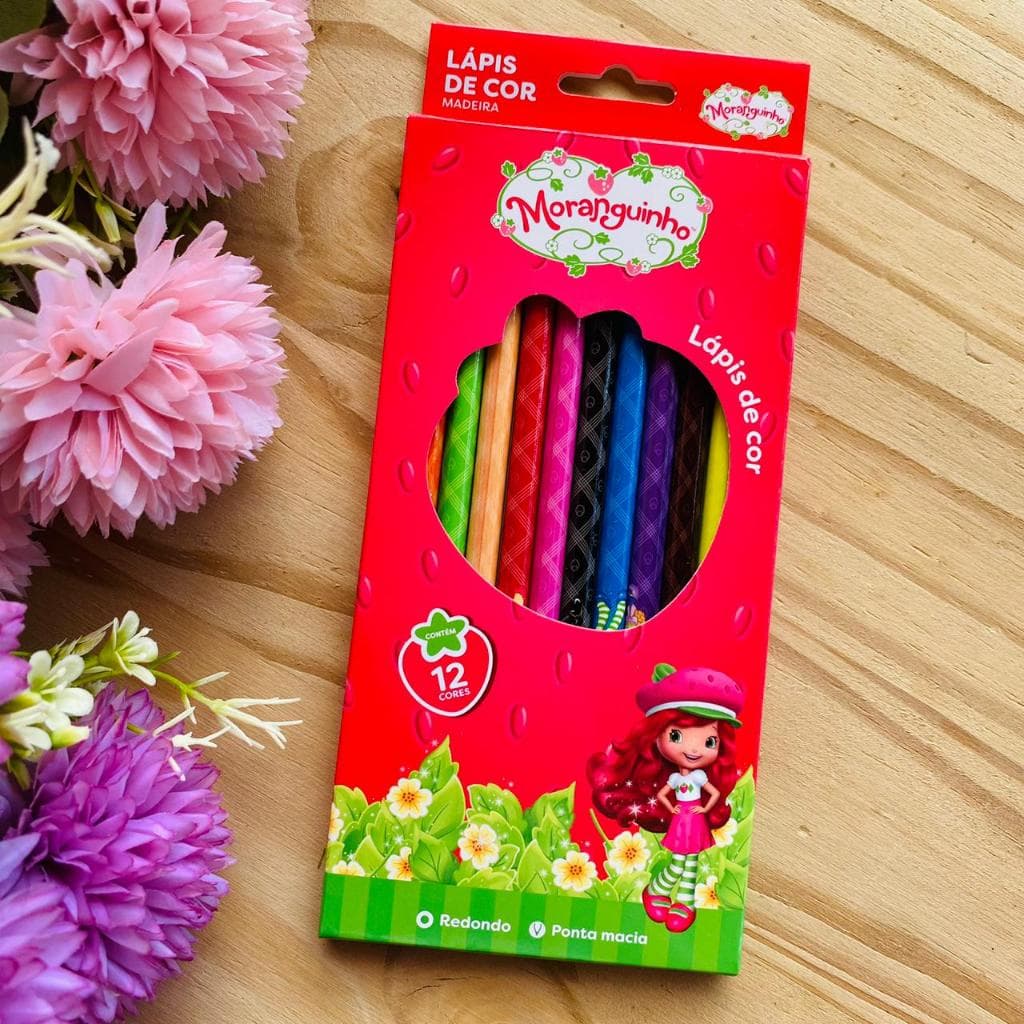 Lápis de Cor 12 Cores Moranguinho Sky Paper