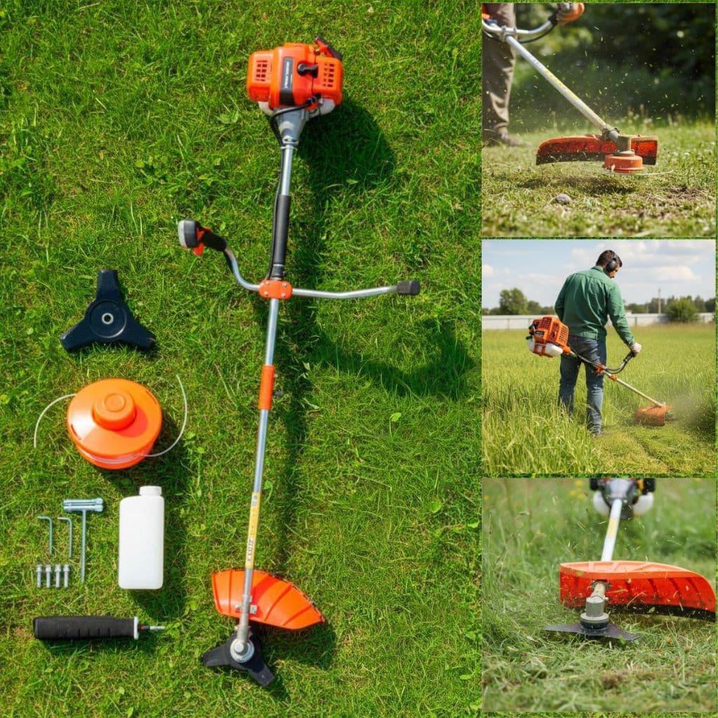 Roçadeira a Gasolina 75cc Profissional 2Tempos Nakasaki Jardim e Agricultura