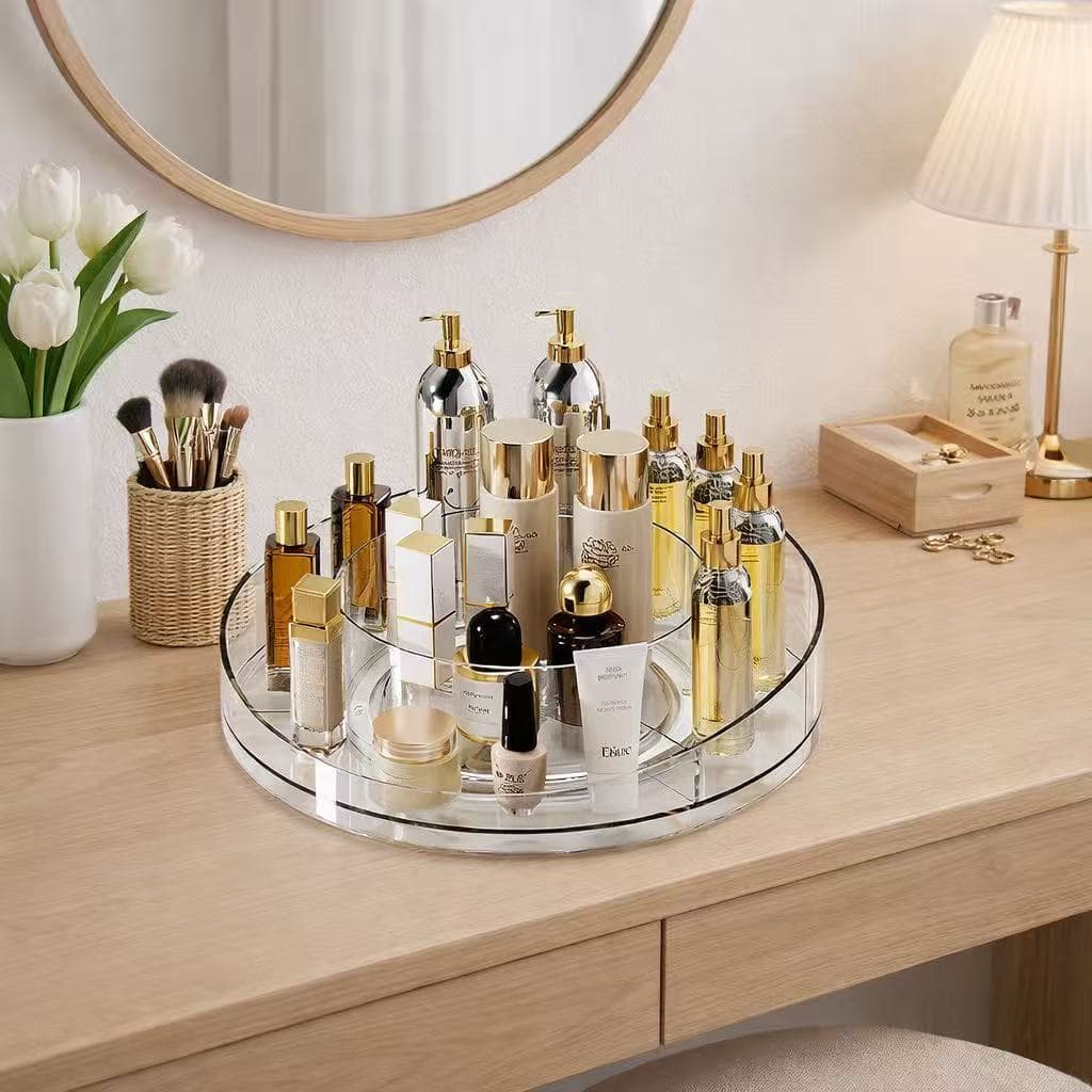 💄Organizador De Acrílico Rotativo Giratório Para Armazenamento De Cosmético/Cozinha/banheiro
