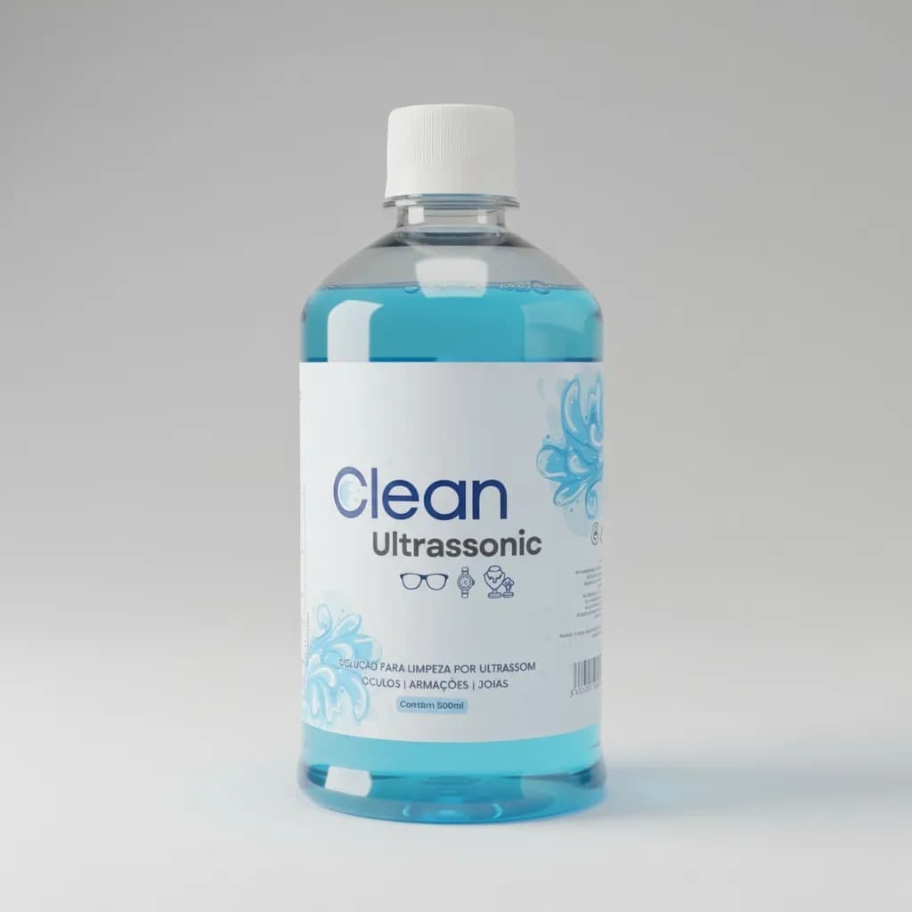 Liquido Para Limpeza De Óculos/ Lentes/ Limpa Tela/ Tv/  Celular - liquido ultrassom 500ml