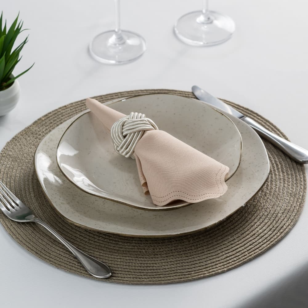 Guardanapo de Tecido Oxford Kit 100 Acabamento a Laser Cores Variadas 33 x 33 CM Mesa Posta