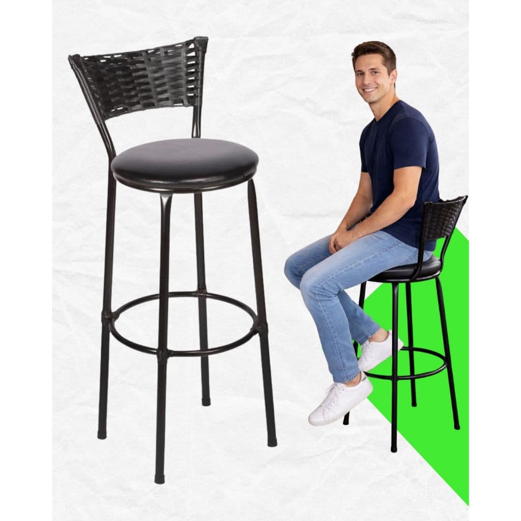 Kit 2 Banqueta Junco Área de Churrasco Para Bar Balcão Área Gourmet