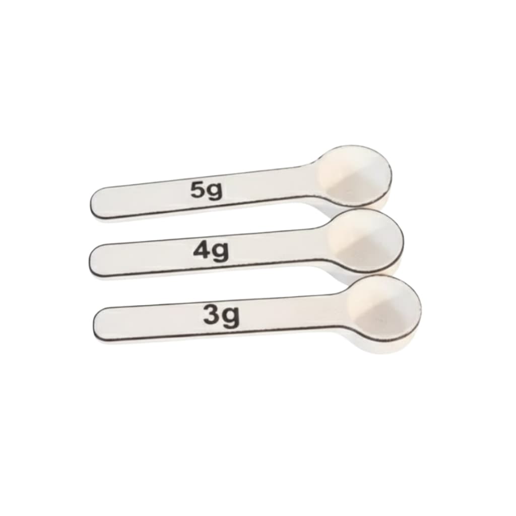 Kit 3 Colher Medidora Suplemento Design Paramétrico 3 G - 4 G - 5 G