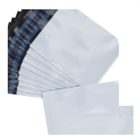 Kit 100 peças de envelope de segurança branco de plástico de alta resistência de diversos tamanhos