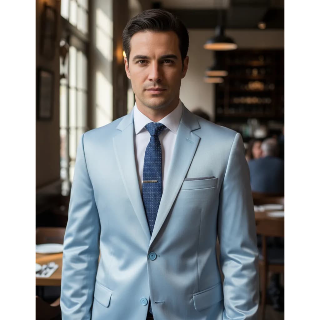 Terno Masculino Social Slim Polielastano Linha Premium - Varias Cores