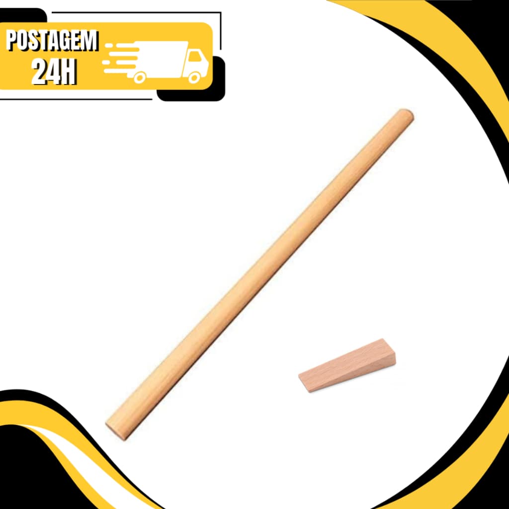 Cabo De Madeira 1,20m Com Cunha Multiuso - Promoção