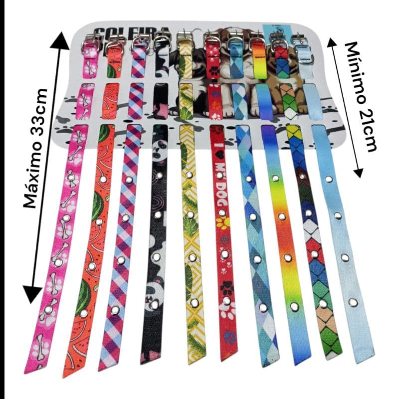 cartela coleira pet porte pequeno e medio kit cartela animais pequenos e medio