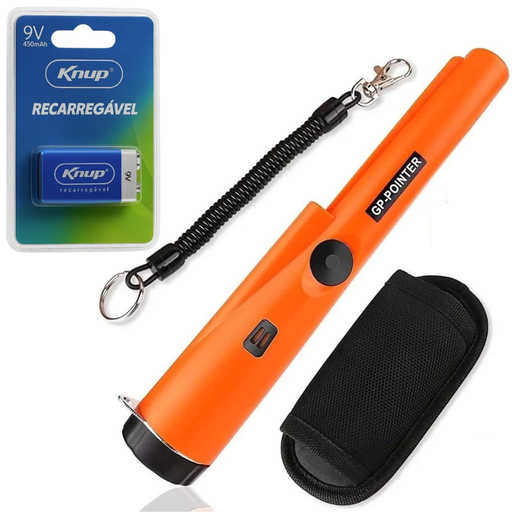 Detector de Metais Portátil GP Pointer Profissional IP66 Ouro Moedas Joias Alta Precisão Com Bateria Recarregável