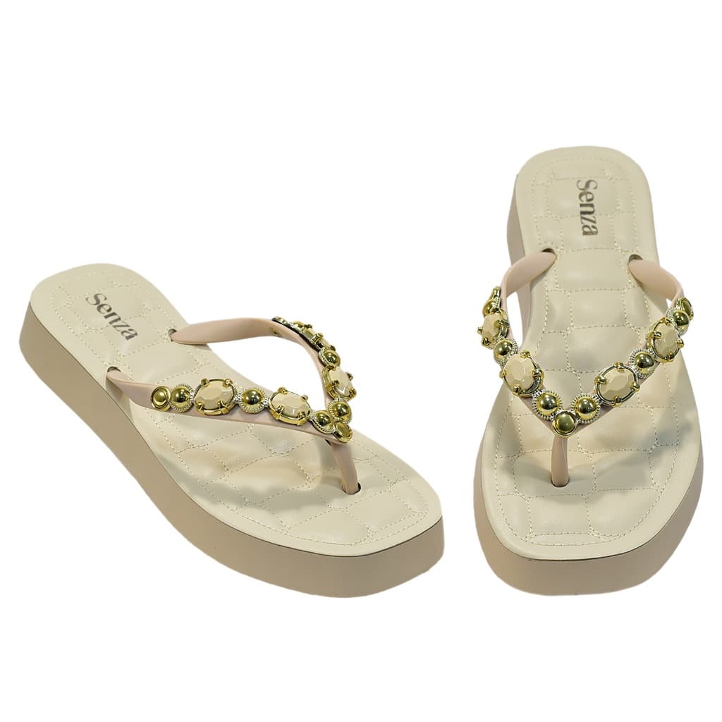 Promoção Chinelo Papete Feminino Confortavel e Acolchoada Corrente Dourada Birken  Dia a Dia / Festas/ Passeio- Casual