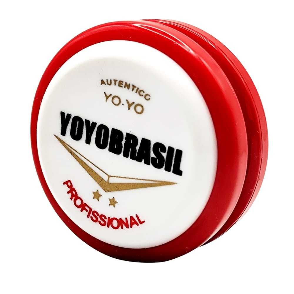 YOYO PROFISSIONAL AUTENTICO YOYOBRASIL SERIE OURO DE EIXO FIXO + 3 CORDAS DE REPOSICAO IOIO MASTER