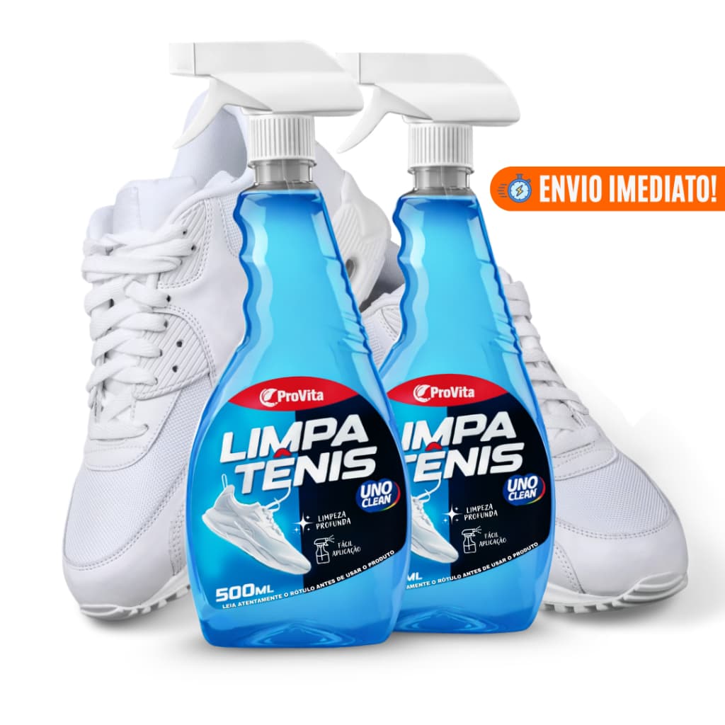 Kit 2 Limpa Tênis Spray Premium Provita Limpeza Profunda 500ml