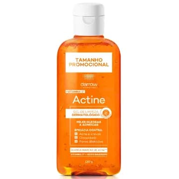 Gel de Limpeza Facial Darrow Actine Peles Oleosas a Acneicas 120g