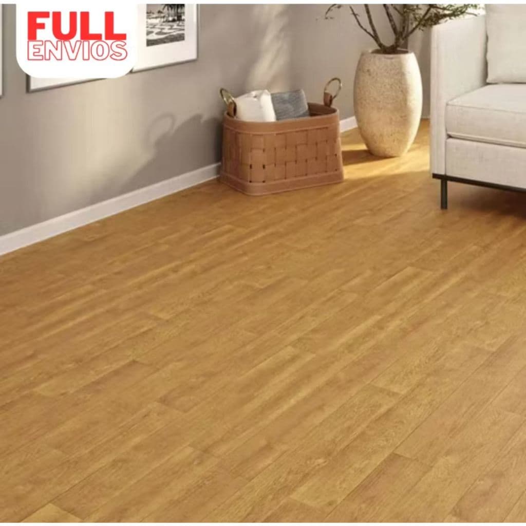 Kit até 200 Pisos Revestimento de Madeira Laminada em MDF Premium 45x11cm - Envio Full
