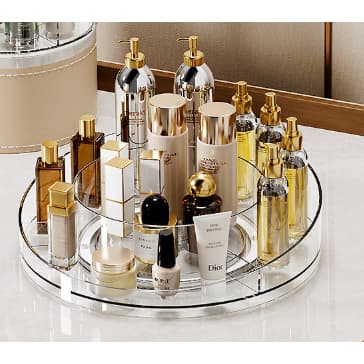 ✨Organizador De Acrílico Rotativo Giratório Para Armazenamento para Cosmético/Cozinha/banheiro