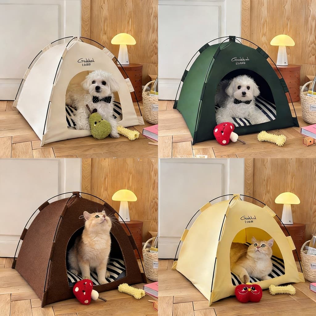 Cabana Cama Barraca para Pet Cães Cachorro Gato Tenda Toca Iglu Toca Grande Oxford Grande
