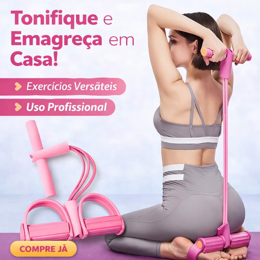 Elástico Extensor de Exercícios Pull Reducer Multi Função Academia Em Casa Uso Profissional