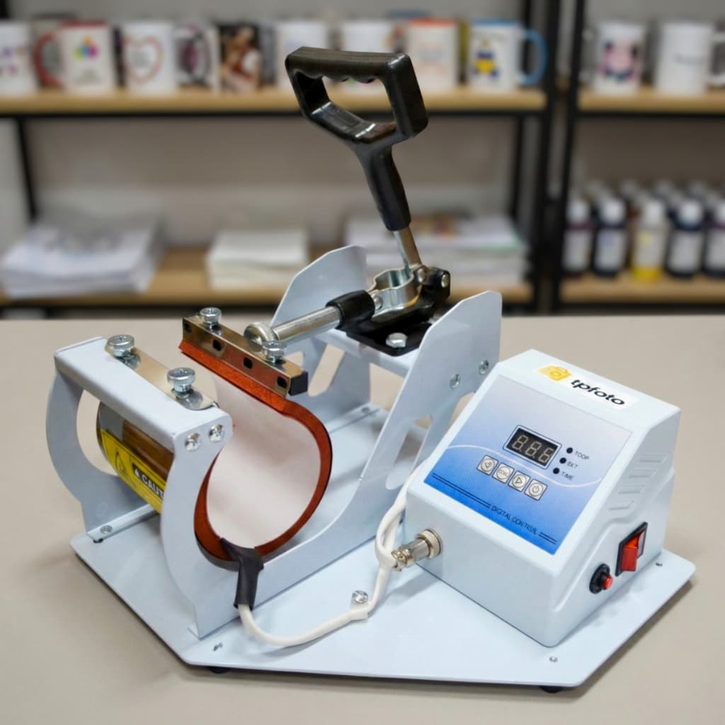 Prensa de caneca Térmica Digital para Estampar Caneca, Squeeze e copos 11oz Sublimática 110v Tpfoto