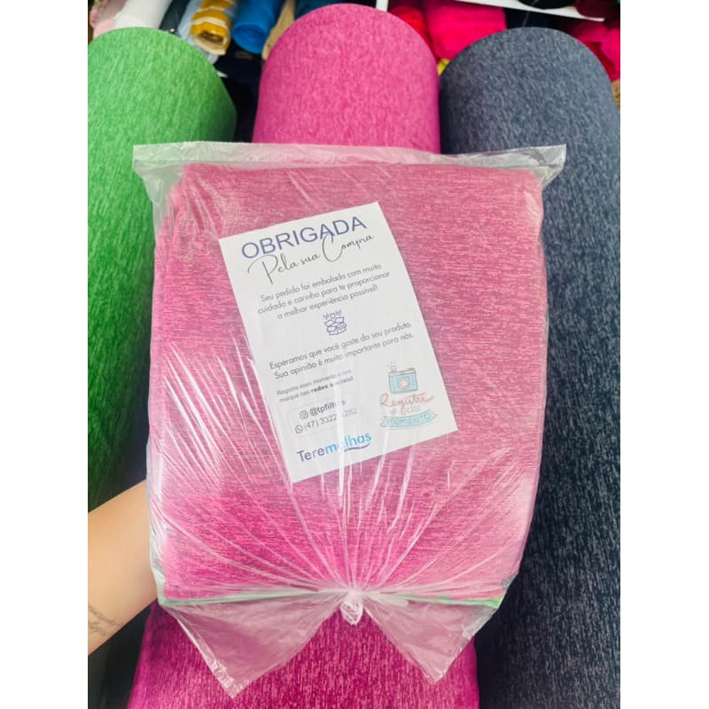 1KG de Meia Malha 50/50 Mesclada – Tubular 85cm – 3 Cores Sortidas