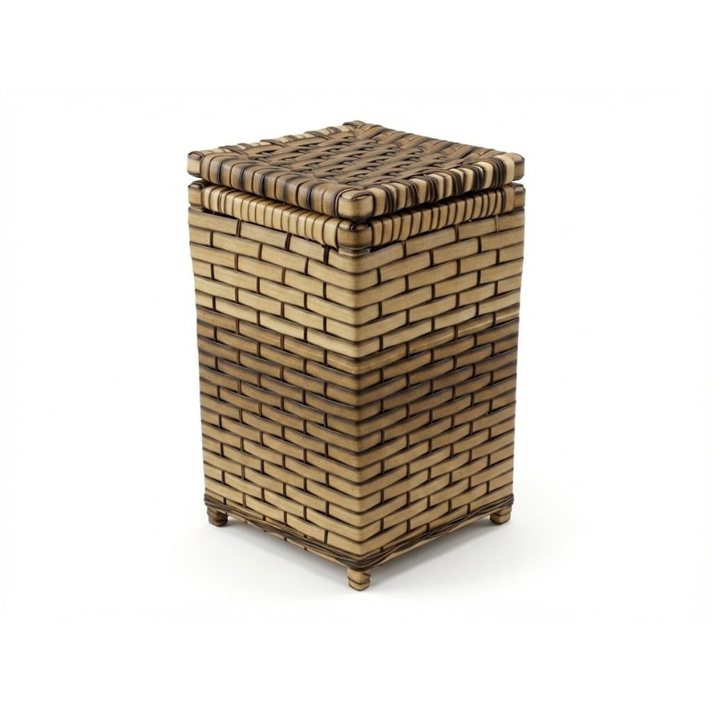 Cesto de Roupa Suja Fibra Sintética Organizador Banheiro Quarto Meias Roupas Íntimas Luxo (24x24x40)