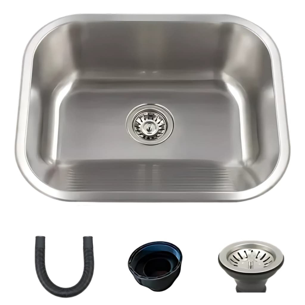 Tanque Lavanderia 55 X 45 Com Válvula e Sifão Aço Inox