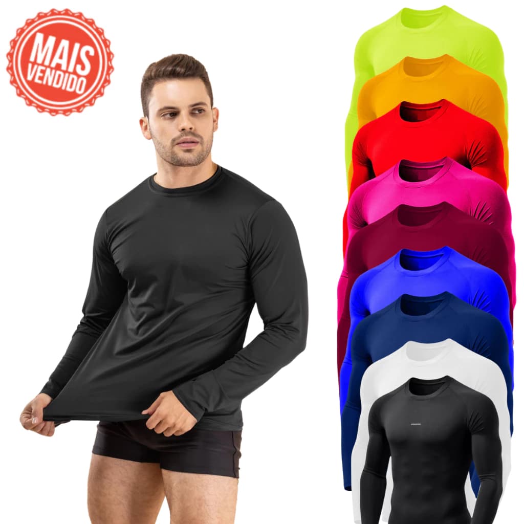 Camisa Manga Longa Térmica Fitness Verão 2026