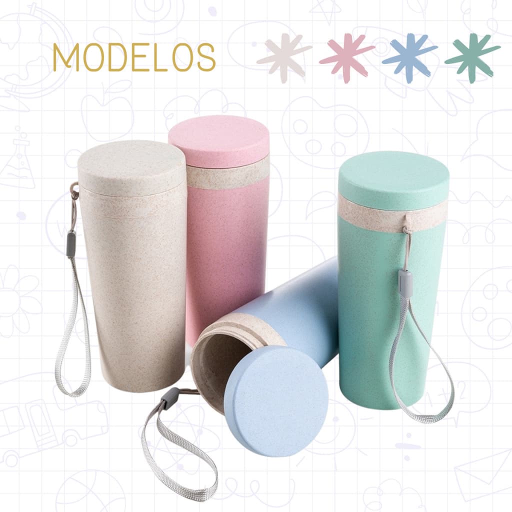 Copo Térmico Fibra De Bambu De 350ml