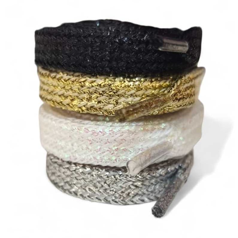 Cardarço com Gliter Brilhante Largo(1cm) Tam:80cm 100cm 120cm ENVIO RÁPIDO