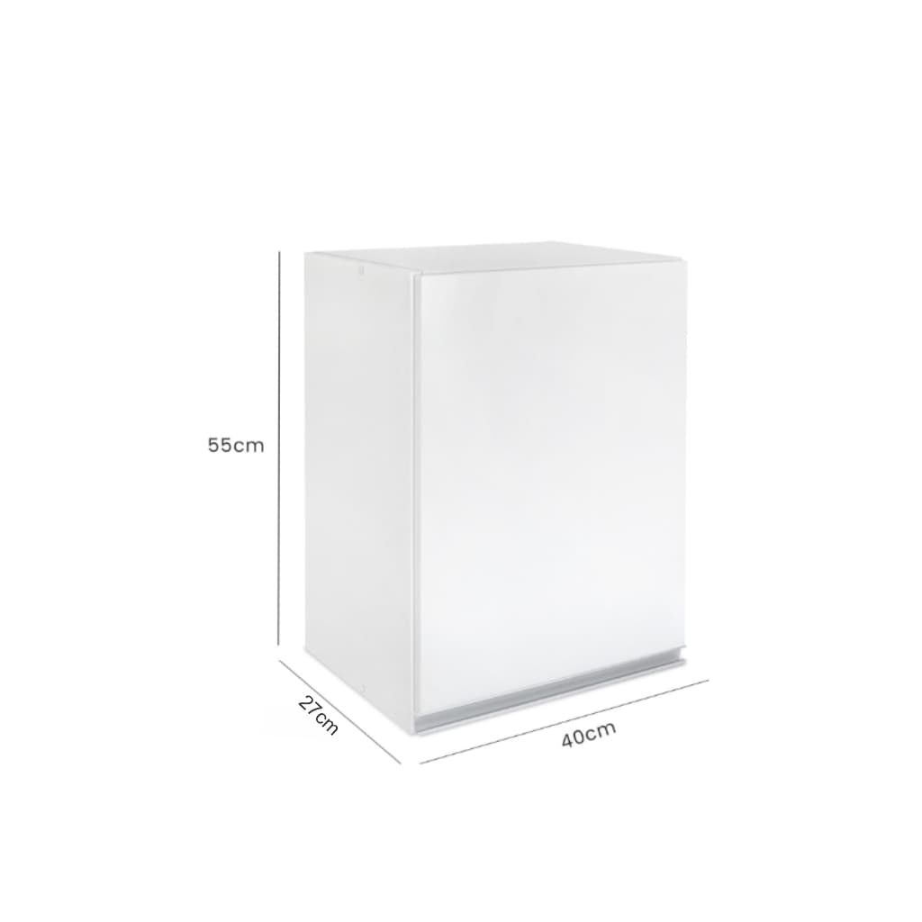 Armário Suspenso Multiuso 40cm Axis MDF Branco