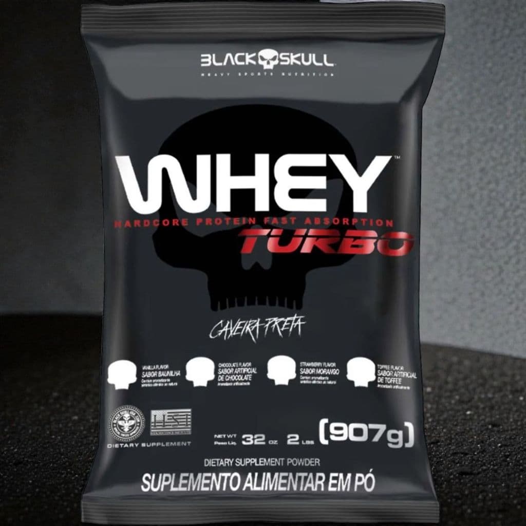 Whey Turbo - Refil 907g - Black Skull