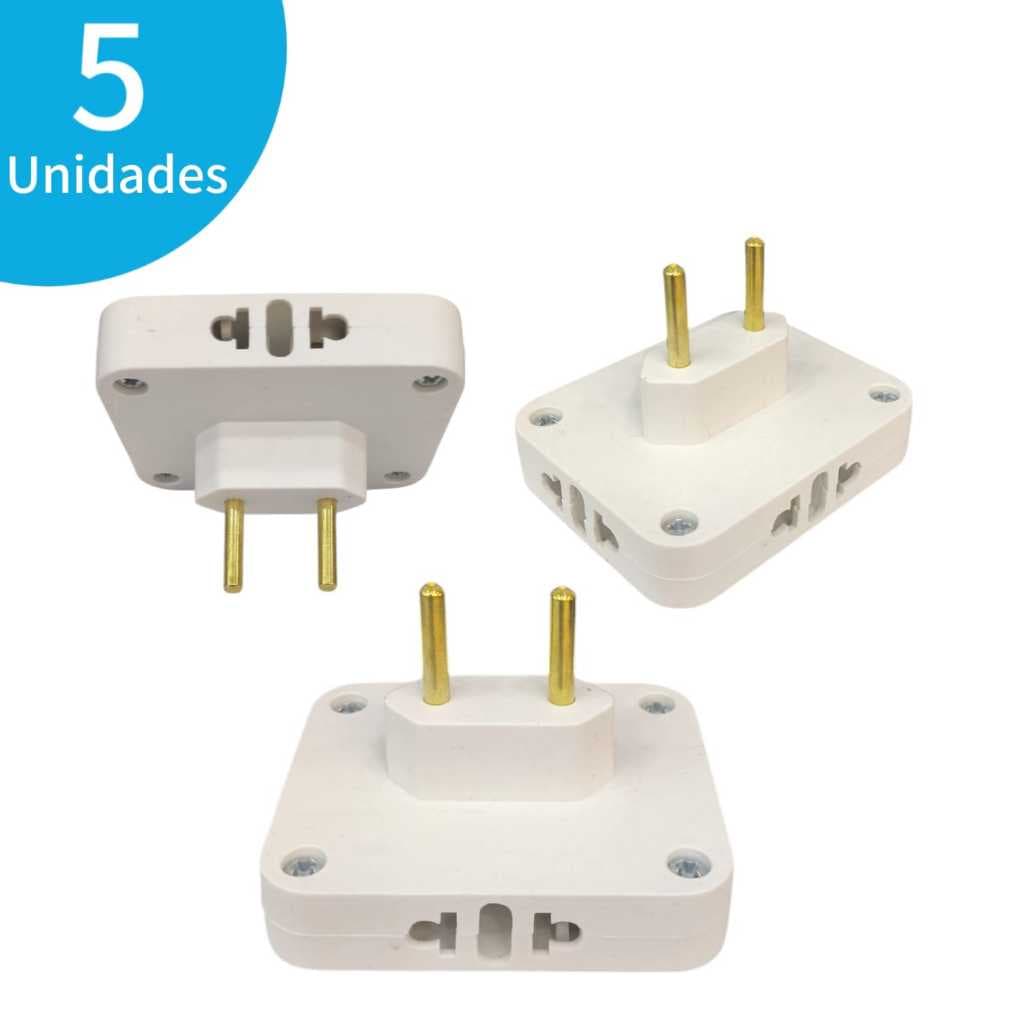 Adaptador de Tomadas Benjamim 4 Entradas 10/20A Multiplicador de Tomadas Residencial Comercial