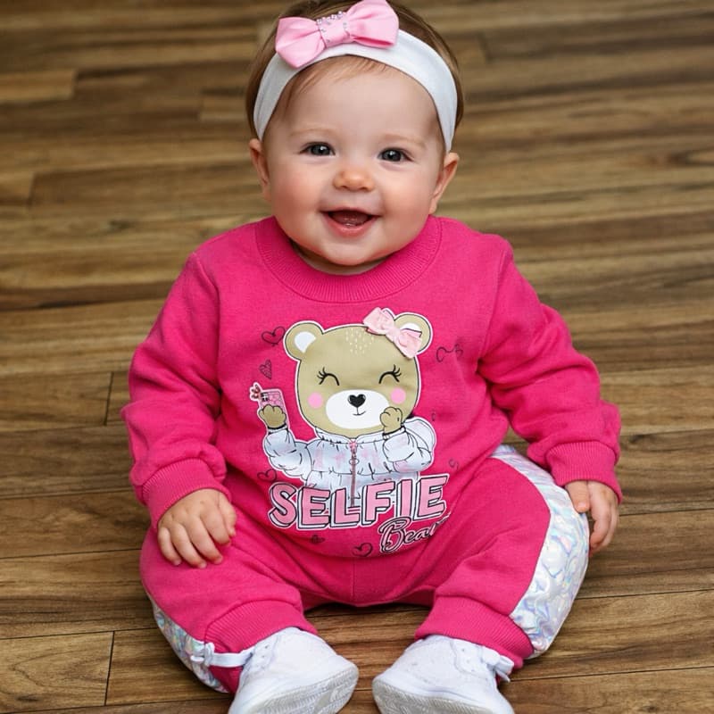 Conjunto Bebê Plush ( Moletom)– Super Quentinho 🧸