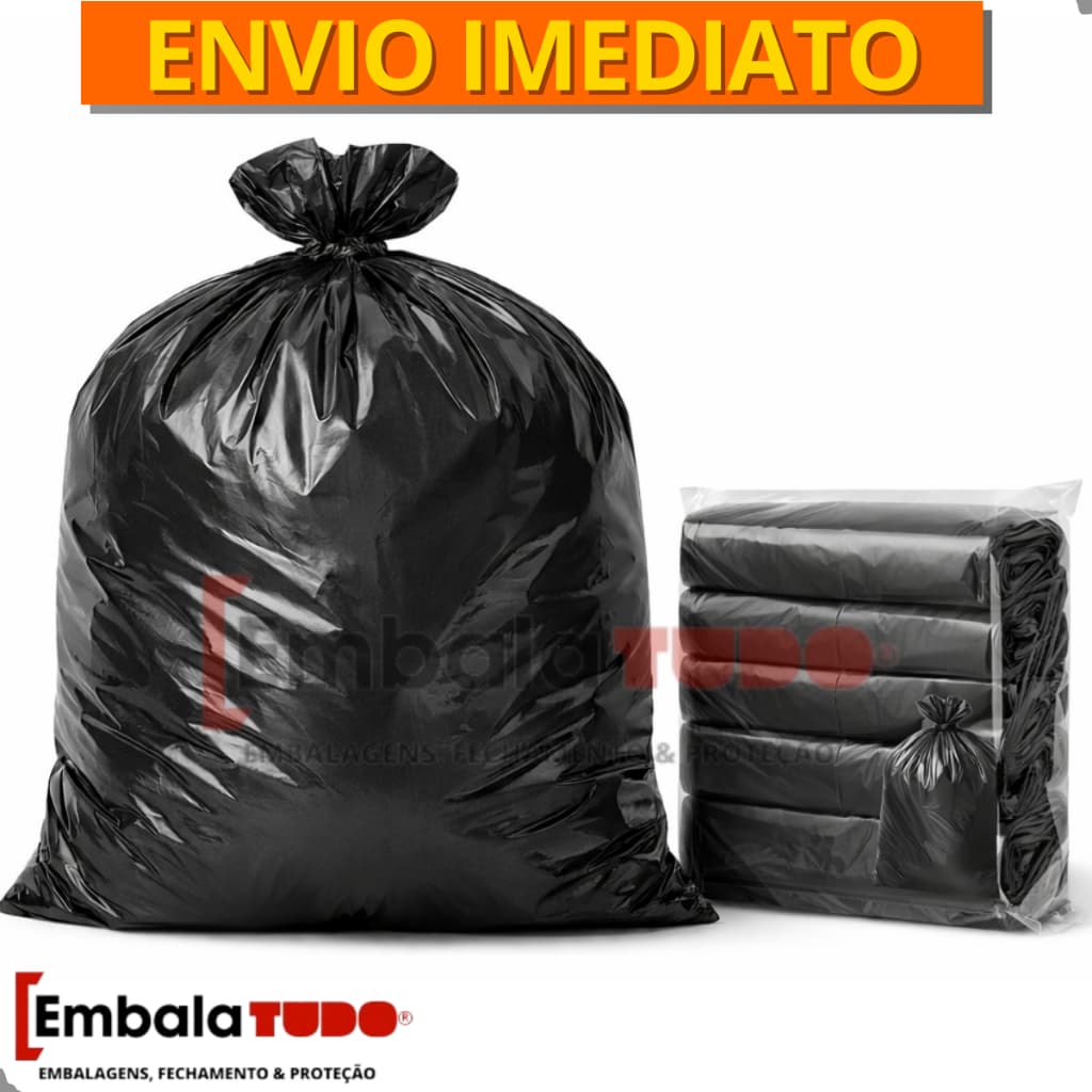 Saco de Lixo 60L Litros Preto Resistente Direto da Fábrica