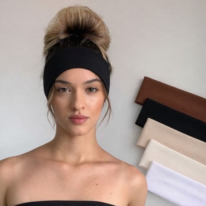 Kit 4 Faixas De Cabelo Penteados Esporte Dia a Dia