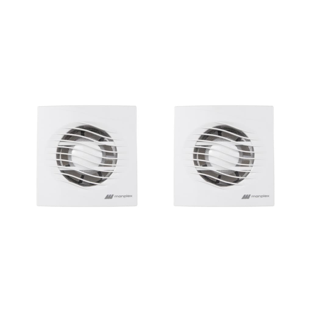 Kit 2 und Exaustor Residencial Para Banheiro Bivolt - 100mm