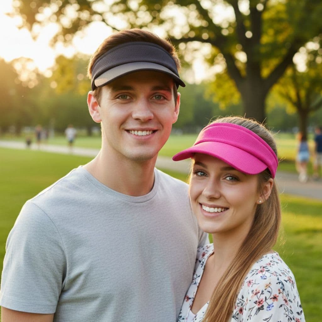 Viseira Boné Unissex Ajustável 17 Cores Corrida Caminhada Praia Ciclismo Piscina