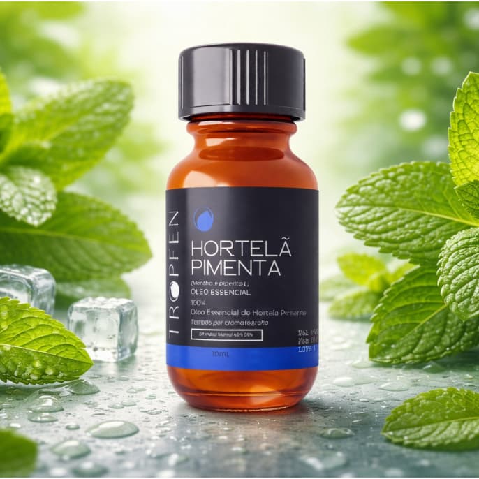 Óleo Essencial Hortelã Pimenta Peppermint 10 mL Puro Importado Aromaterapia TROPFEN