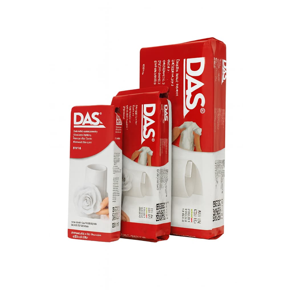 Massa Cerâmica DAS Original Seca ao Ar 250g, 500g, 1kg - Cerâmica Fria Modela,Escultura e Artesanato