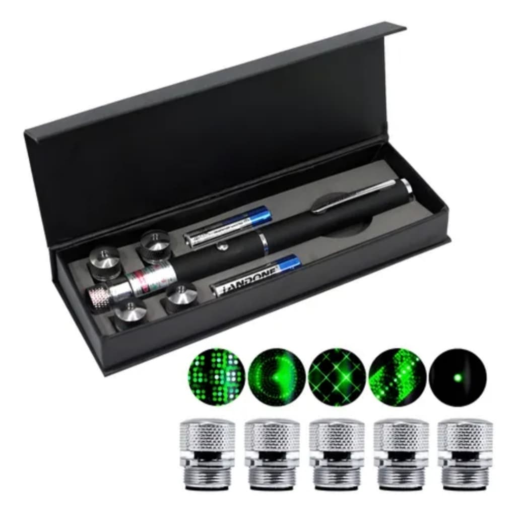 Caneta Laser Pointer Verde 1000mw Lanterna Até 7km