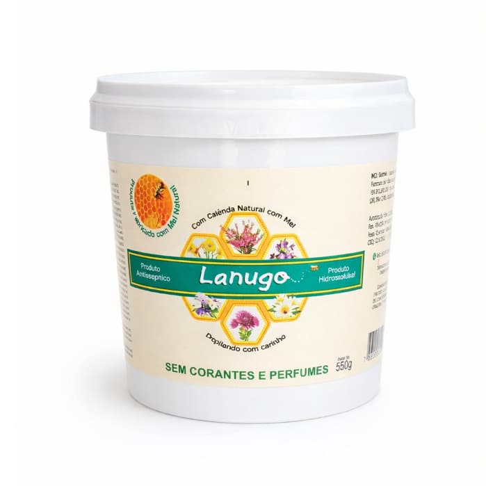 Cera de Depilação Egípcia lanugo 550 g com mel