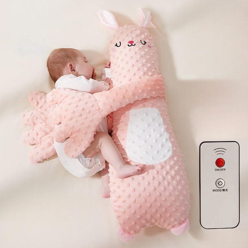 Boneca Calmante para Bebê com Tapinhas Automáticos – Pelúcia para Sono, Conforto Semelhante ao Colo dos Pais