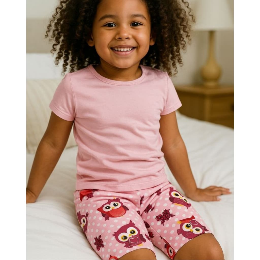 SHORTS PIJAMA AVULSO FEMININO INFANTIL, MALHA DIA DIA, CONFORTAVEL MACIO MENINAS