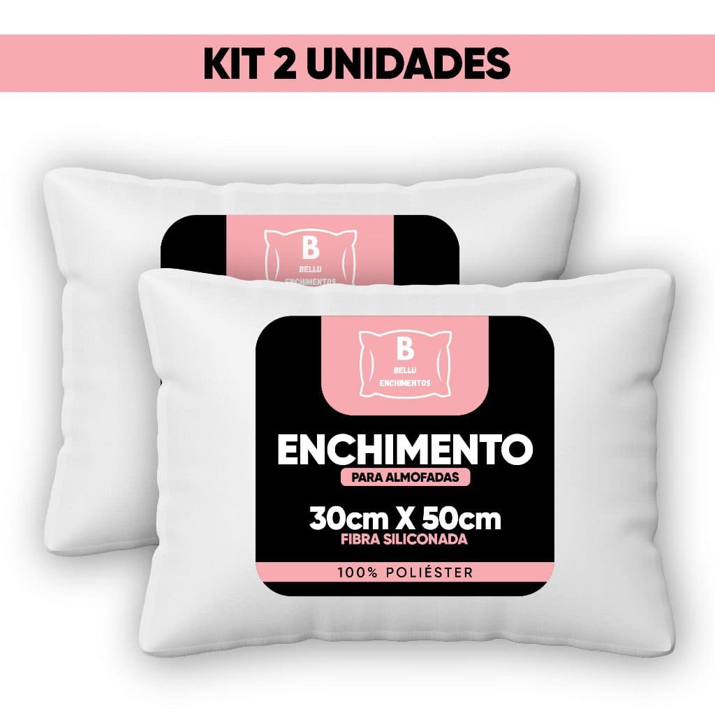 KIT C/2 Enchimento Almofada Baguete Refil 50x30