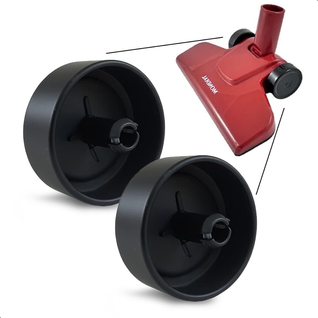 Par 2 Rodinha Roda Aspirador De Pó Compativel Mondial Turbo Cycle AP35 AP36 AP-35 AP-36 AP 36 AP 35