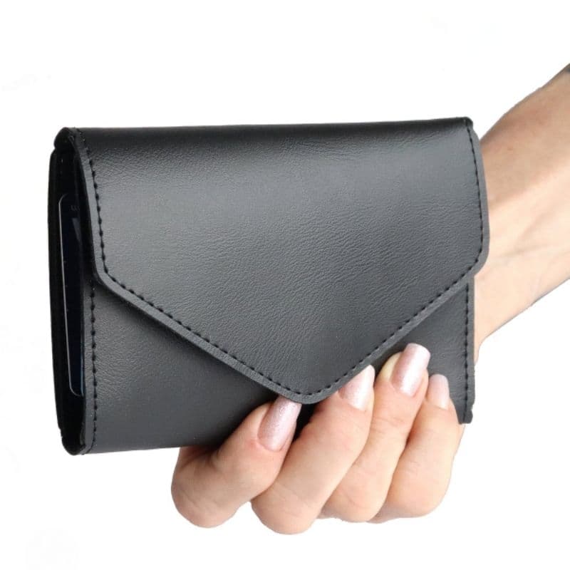 Moda Feminina Porta-Cartões Carteira Couro Pu Elegante