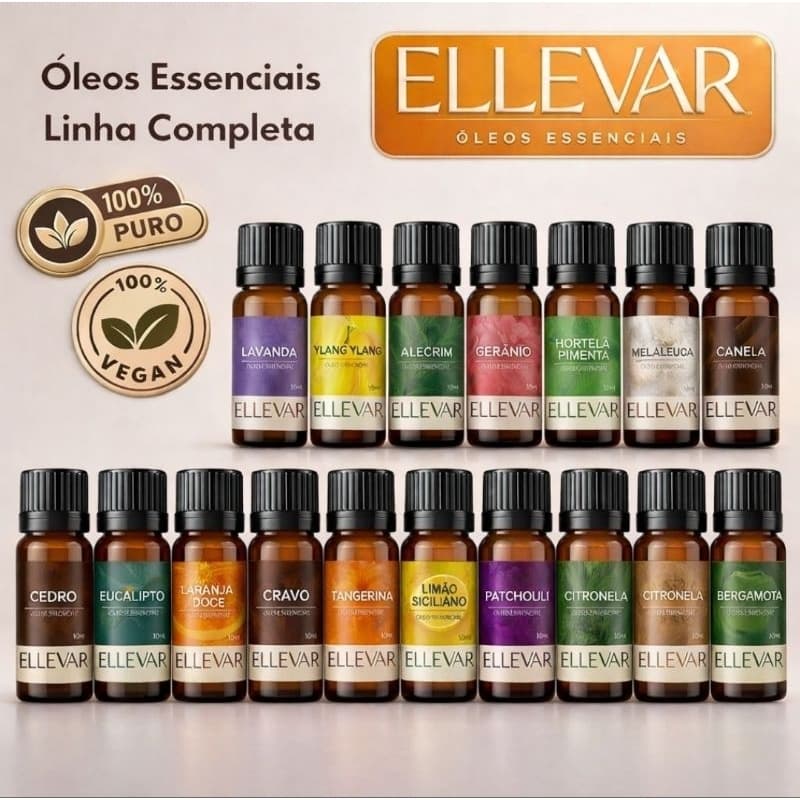 Óleo Essencial Concentrado Puro Aromaterapia Natural Aromatizador Essência Difusor Elétrico