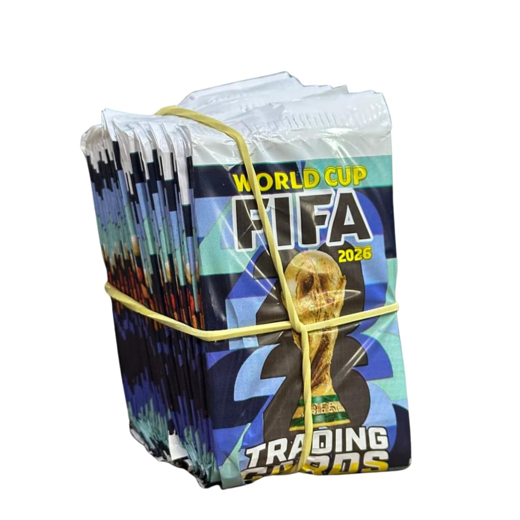 Kit 200 Cards Copa do Mundo Fifa 2026 50 Pacotinhos Fechados Para Bater Bafo Trocar Cartas Futebol
