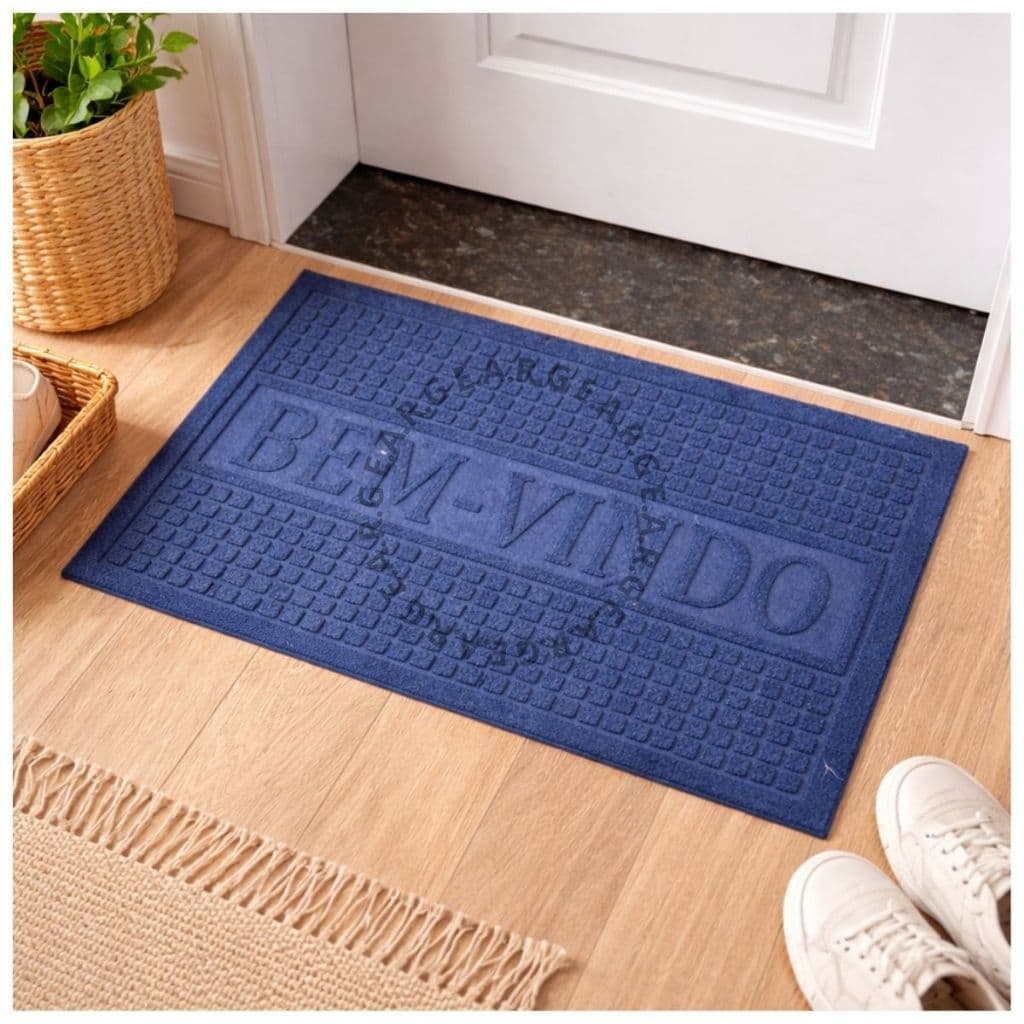 Tapete  Capacho Para Porta Bem Vindo Emborrachado Antiderrapante