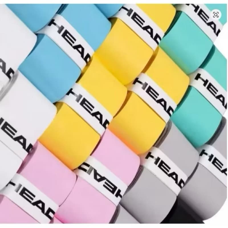Kit 20 Unit Overgrip Head Raquete Tenis Beach Tennis Padel pickleball Cor Colorido Grip Liso sem furação Envio Imediato