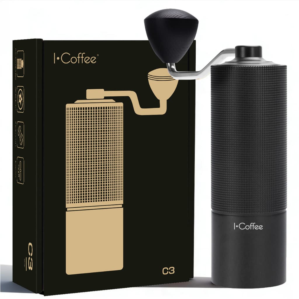 iCoffee Moedor Preto 20g Portátil Para Grãos de Café Cafeteira