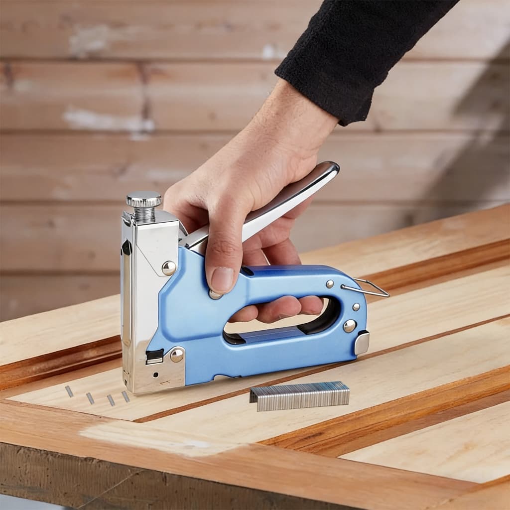 Grampeador manual profissional de alta pressão para estofados 2000 grampos (com extrator de pregos)MECOLOUR